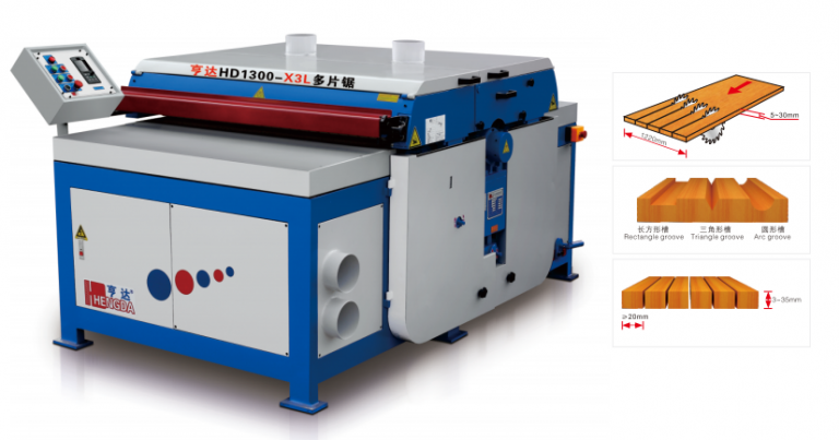wood plate multiple cutting slotting machine