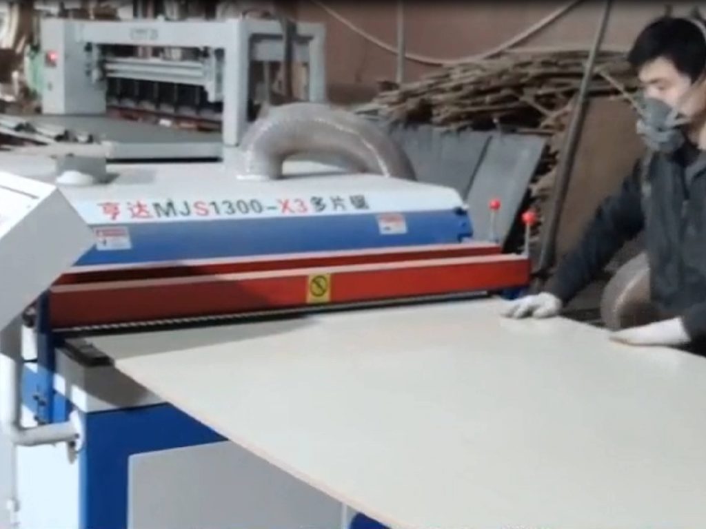 panel multi circular blade rip saw machine