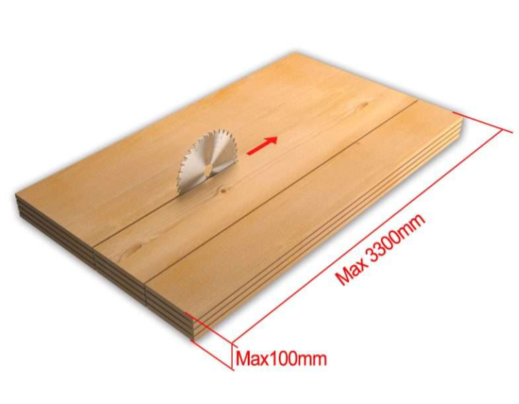 CNC panel saw blade layout