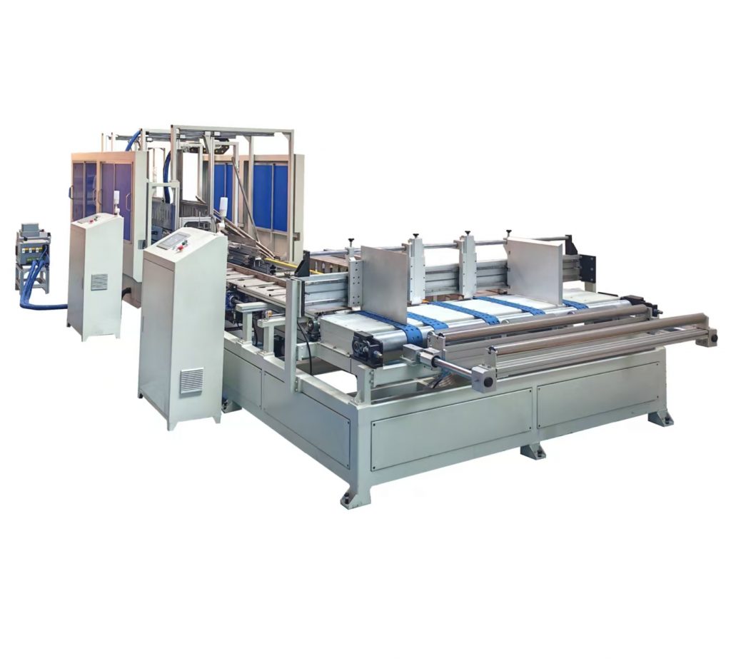 carton box forming machine with automatic cardboard feeding